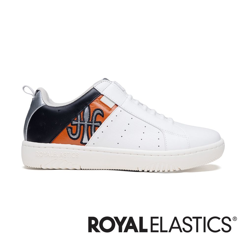 ROYAL ELASTICS ICON2.0 白橘銀真皮潮流運動休閒鞋 (男) 006562-029