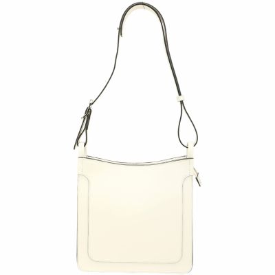 LONGCHAMP Le Foulonne S Hobo 光滑牛皮肩背流浪包(米白)