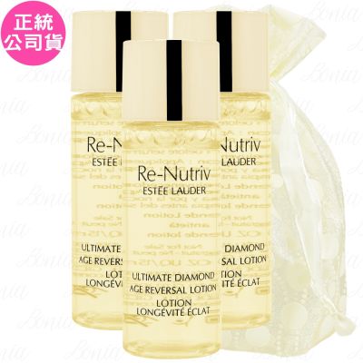 ESTEE LAUDER 雅詩蘭黛 白金級黑鑽松露奇蹟凝露(15ml)*3旅行袋組(公司貨)