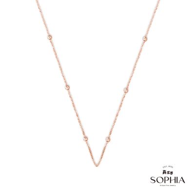 SOPHIA 蘇菲亞珠寶 - 豆豆鍊 18吋 18K金套鍊