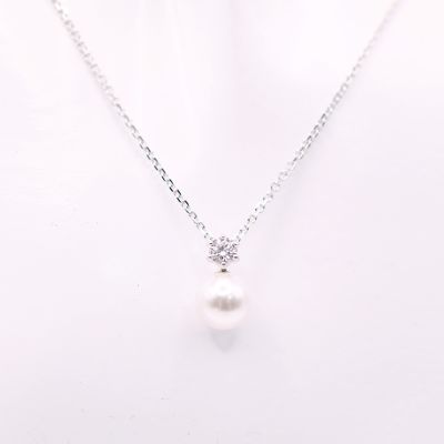 SWAROVSKI 施華洛世奇 Matrix 項鏈 鍍白金色