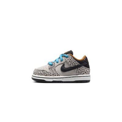 Nike SB Dunk Low Olympics Safari TD 奧運 石斑紋 白藍 小童 HF7840-001