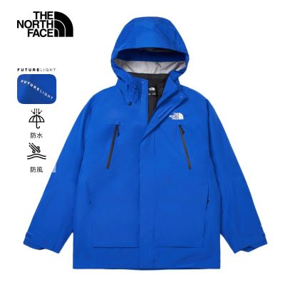 The North Face 官方旗艦 北面男款藍色FUTURELIGHT防水納米殼羽絨內裡三合一外套｜89ZMCZ6