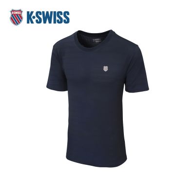K-SWISS 涼感T恤 26SS PF TEE 14 M 短上衣 男短袖上衣 黑色 1013697-008