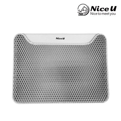 【NiceU毛樂趣】防滑可水洗貓砂墊 落砂墊(中款M 50x40cm)
