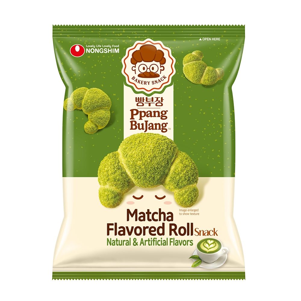 農心麵包部長 抹茶牛奶味可頌造型餅乾(55g)