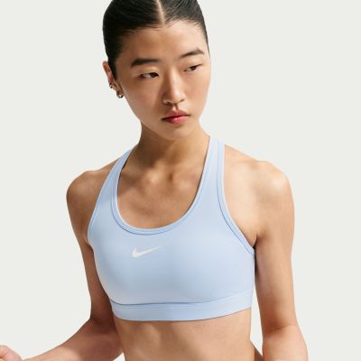 NIKE 運動內衣 中度支撐 慢跑 瑜珈 訓練 速乾 AS W NK SWSH MED SPT BRA 藍 DX6822-407