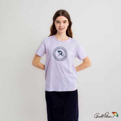 Arnold Palmer -女裝-經典傘幸運草親膚純棉圓領T-shirt-紫色