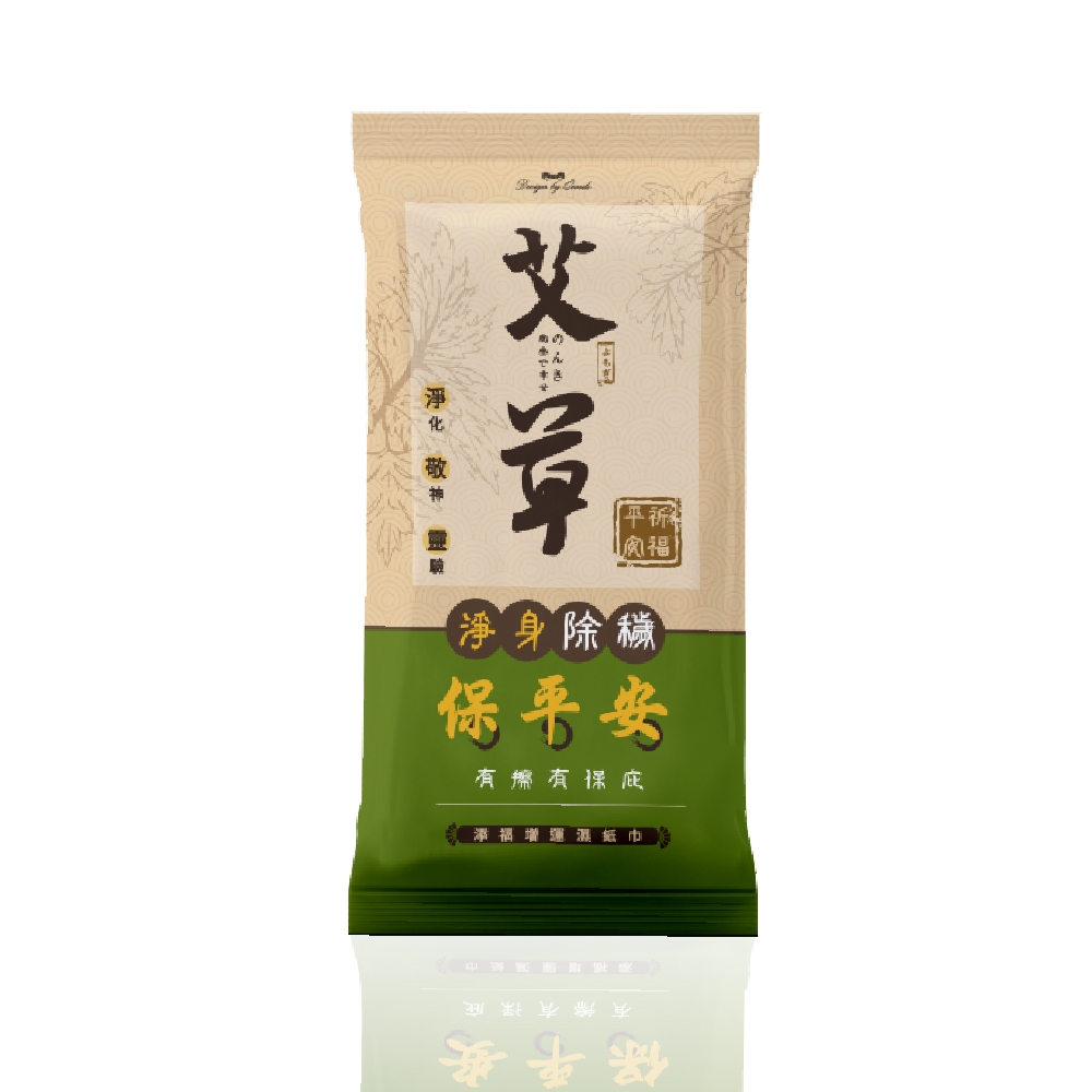 康朵尤加利濕巾(80抽)-12包/康朵艾草濕巾(隨身包)-12包共24入組