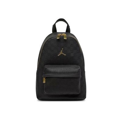 Nike 後背小包 Jordan Monogram 黑 金 13吋筆電包 書包 滿版 陳傑憲同款改版 JD2543013AD-001