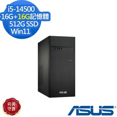 ASUS華碩 ASUS 華碩 H-S500TER-514500008W 桌上型電腦 i5-14500/16G+16G/512G SSD/特仕版