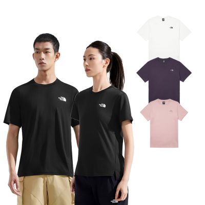 【The North Face】情侶款短袖｜經典小LOGO素面T恤(多款任選)
