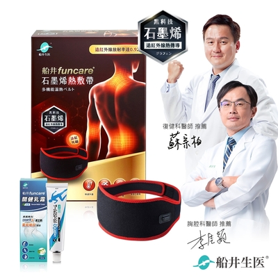 船井funcare 石墨烯熱敷帶+celadrin適立勁關健乳霜30ml_促進循環x擦的葡萄糖胺