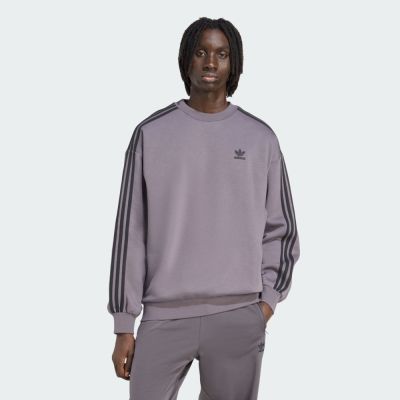 Adidas 愛迪達 Oversize Crew JY1402 男 長袖上衣 休閒長袖 灰 黑 亞版