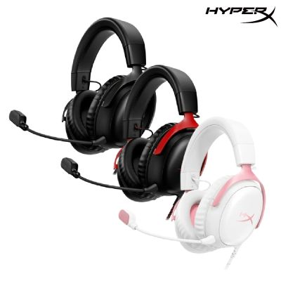 HyperX Cloud III 颶風3有線電競耳機(黑色/黑紅/粉色)
