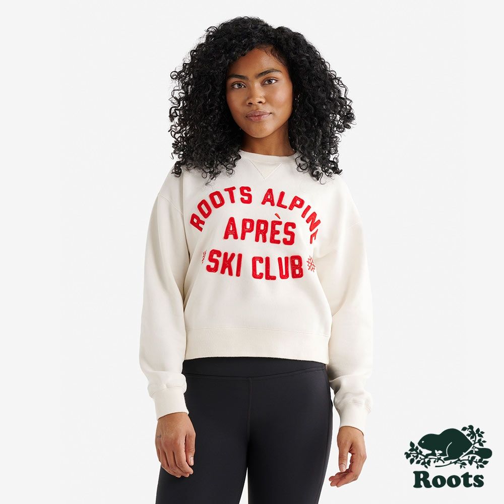 Roots女裝- APRÈS SKI 圓領上衣 -象牙白