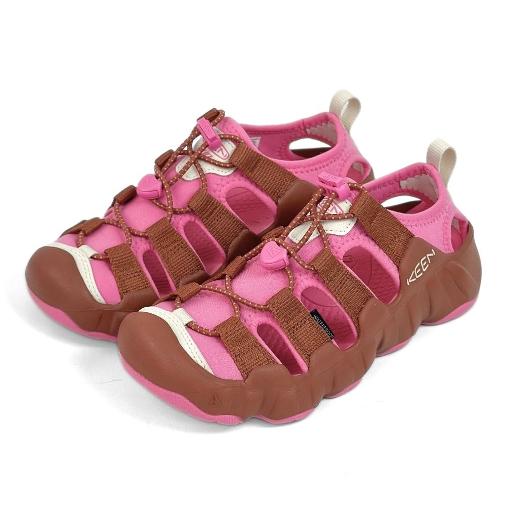 KEEN HYPERPORT H2 寬織帶厚底運動涼鞋 女 桃粉 戶外防滑護趾登山溯溪鞋 包頭護指編織沙灘涉水鞋 1030614