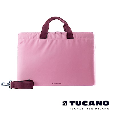TUCANO MINILUX 極簡輕便尼龍手提內袋 13-14吋(可側背)-粉紅