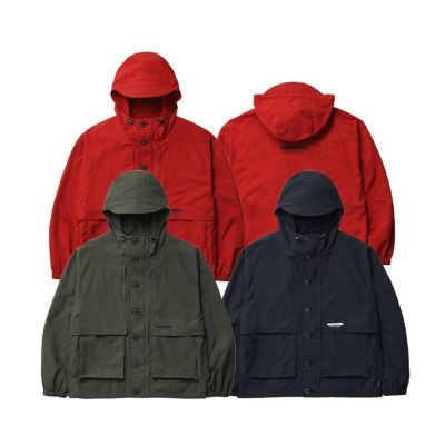 Neighborhood 機能連帽登山外套 防風外套 夾克 尼龍 透氣 紅/黑/軍綠 262ZANH-JKM05