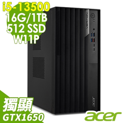 Acer 宏碁 Acer Veriton VM8715G 雙碟商用電腦(i5-13500/16G/1TB+512G SSD/GTX1650_4G/W11P)