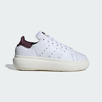 Adidas Stan Smith PF W [IF7012] 女 運動休閒鞋 經典 復古 厚底 三葉草 白 酒紅