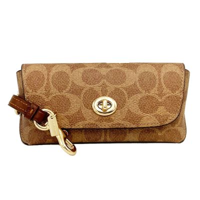 COACH 經典C LOGO墨鏡太陽眼鏡盒(焦糖)