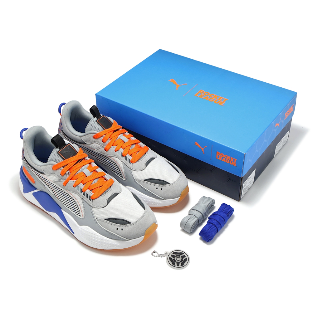 Puma RS-X x Rocket League 男鞋聯名灰橘Champions Road 麂皮39943201