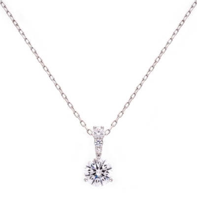 SWAROVSKI 施華洛世奇 SOLITAIRE三爪水晶項鍊