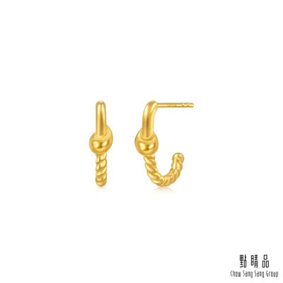點睛品 守護夢想 黃金耳環_計價黃金 (一對) 【網路獨家款】