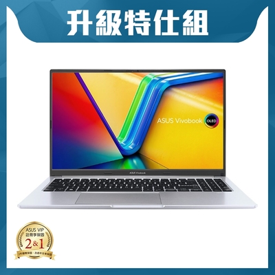 ASUS華碩 ASUS X1505VA 15.6吋特仕筆電 i5-13420H/8G+8G/2TB SSD/酷玩銀/Vivobook 15 OLED