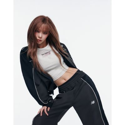 Winter著用款【New Balance】短版短袖上衣_女性_米杏色_WT62O4MBLIT 版型偏大