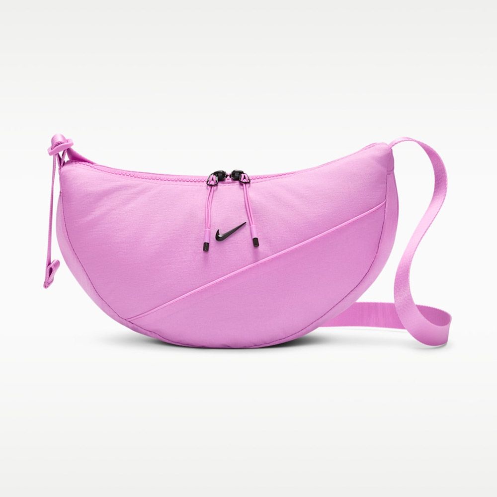 NIKE 斜背包 小包 運動包 半月包 NK AURA CRESCENT CROSSBODY 粉 HQ4370-503  (2789)