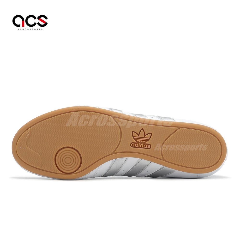 adidas 跆拳道鞋Taekwondo Lace W 女鞋白銀皮革休閒鞋愛迪達JS1192