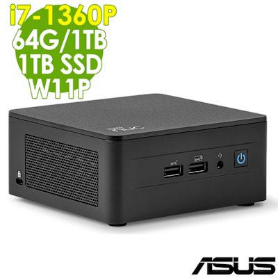 ASUS華碩 ASUS 華碩 NUC 迷你電腦(i7-1360P/64G/1TB+1TB SSD/W11P)
