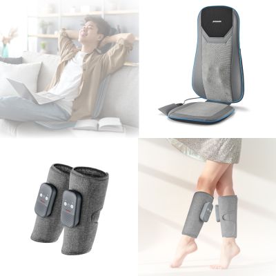 JOHNSON喬山 JOHNSON 超薄指壓按摩背墊RT2160+美腿按摩器FM180 黃金組合