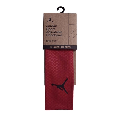 NIKE JORDAN SPORT 頭綁帶-DRI-FIT 髮帶 有氧 瑜珈 J1011610605OS 紅黑