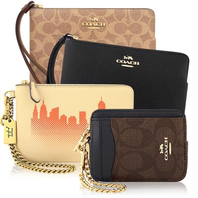 COACH 雙層/大單層卡夾零錢包手拿包(多款均價)