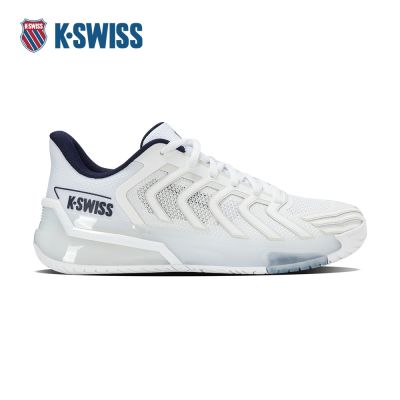 K-SWISS 專業網球鞋 ULTRA SHOT 4 運動 匹克球 男鞋 白藍色 04437-111-M