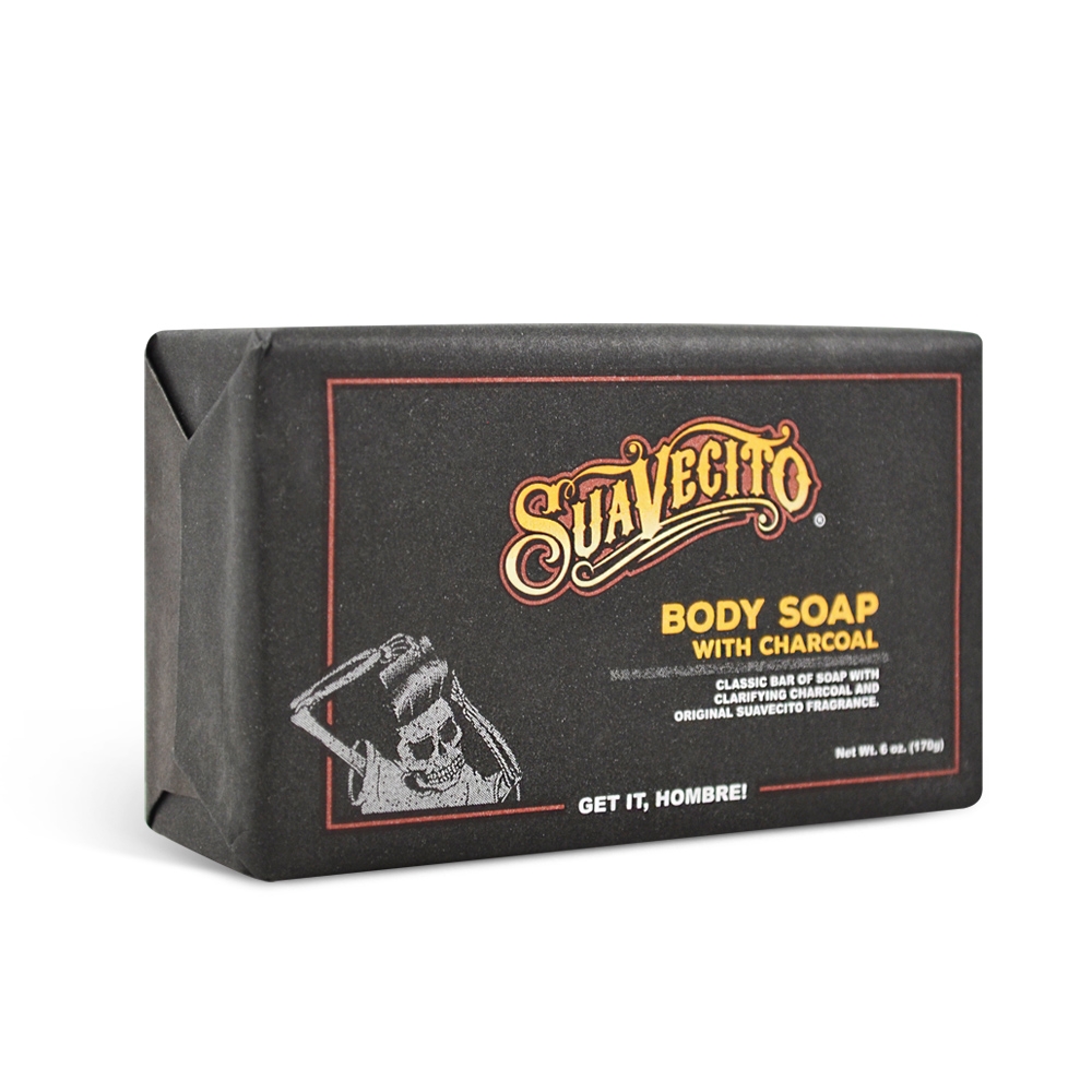 美國 SuaVecito 沐浴炭皂 170g Charcoal Body Soap 總代理公司貨