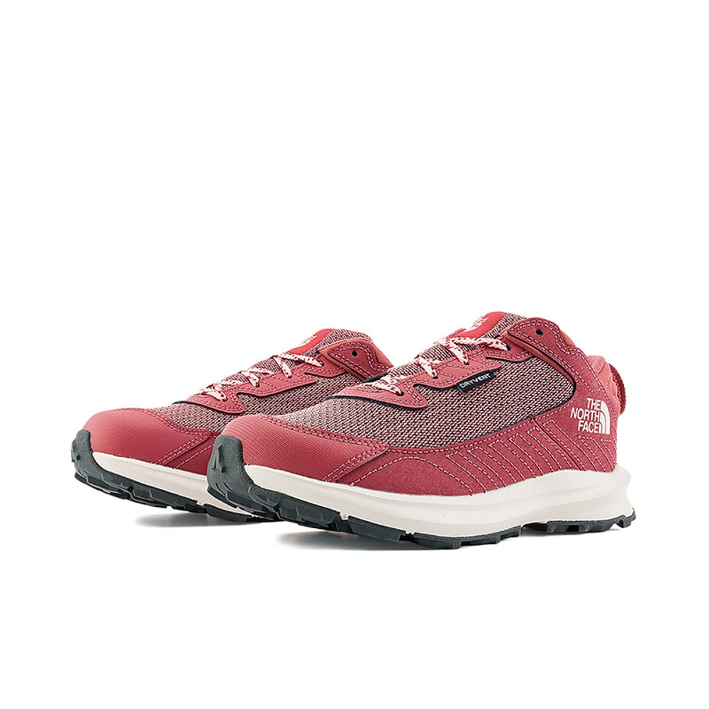The North Face 官方旗艦北面兒童紅色防水透氣舒適耐穿登山鞋｜5LXG7I0