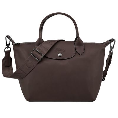 LONGCHAMP LE PLIAGE XTRA系列牛皮手提/斜背兩用水餃包(小/摩卡)