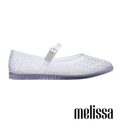 Melissa-M字透膚瑪莉珍鞋-透明