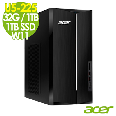 Acer 宏碁 Aspire TC-1860 家用電腦 (U5-225/32G/1TB+1TB SSD/500W/W11)