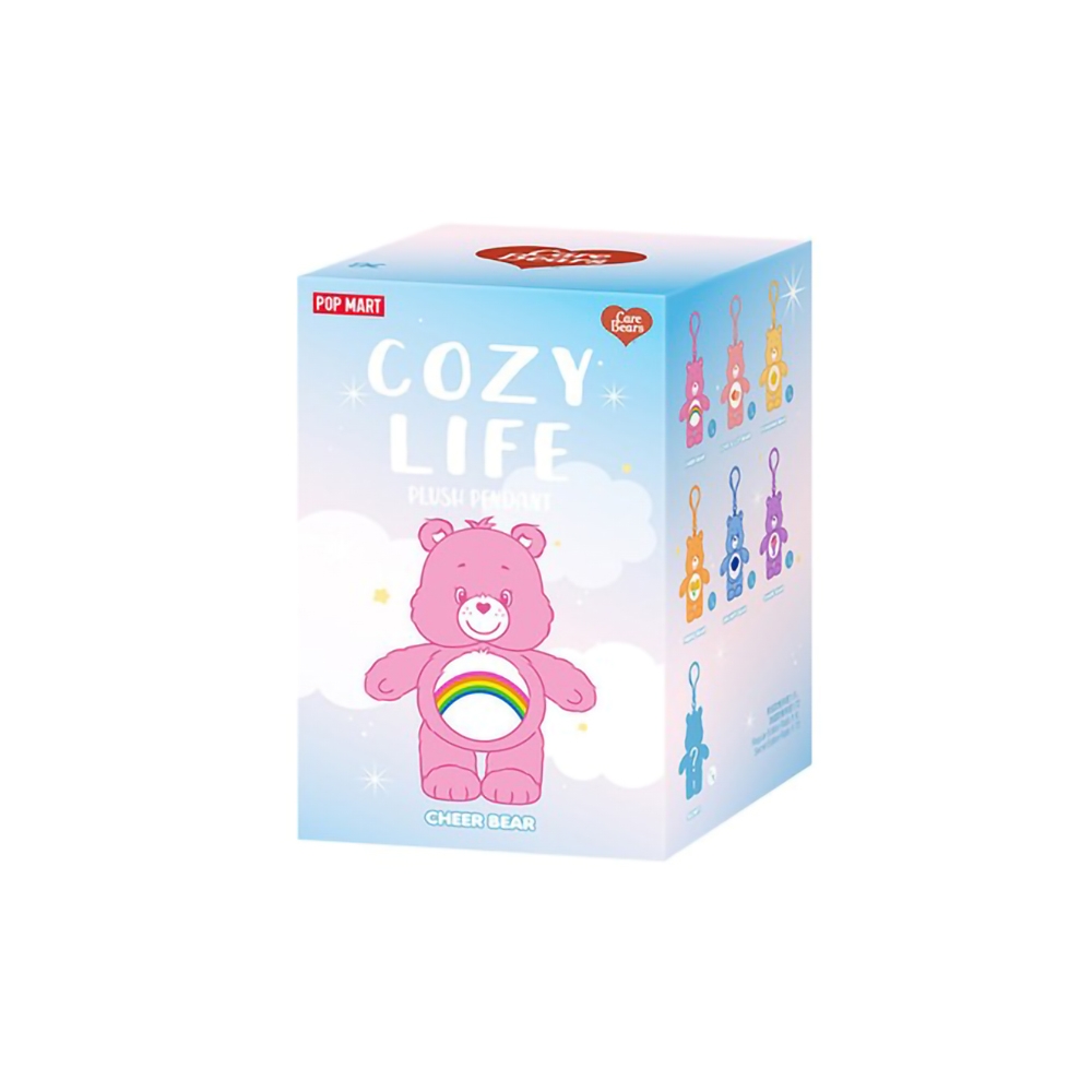 Pop Mart Care Bears Cozy Life 彩虹熊盲盒公仔掛件流沙潮玩PPMT-2312
