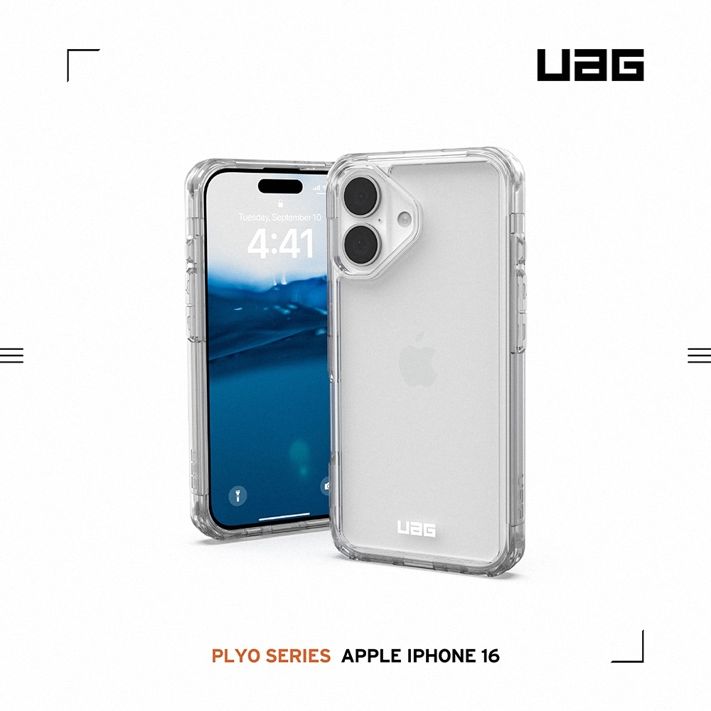 UAG iPhone 16 耐衝擊全透保護殼-極透明