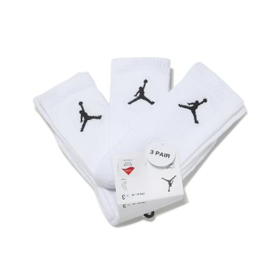 Nike 休閒童襪 Jordan Lycra 襪子 白 短襪 萊卡技術 三雙入 JD2543134GS-001