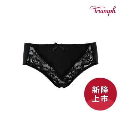 黛安芬-E+大美人系列 高腰內褲 修飾黑