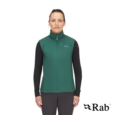 【RAB】Xenair Vest Wmns 輕量防風透氣化纖背心 女款 板岩綠 #QIP20