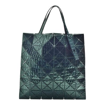 ISSEY MIYAKE 三宅一生 BAOBAO META KAIJU 系列 6X6立體壓紋手提包(深綠色)
