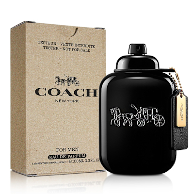 COACH 時尚曜黑男性淡香精100ml-Tester